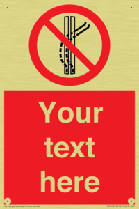 Custom prohibition Do not leave the tow track